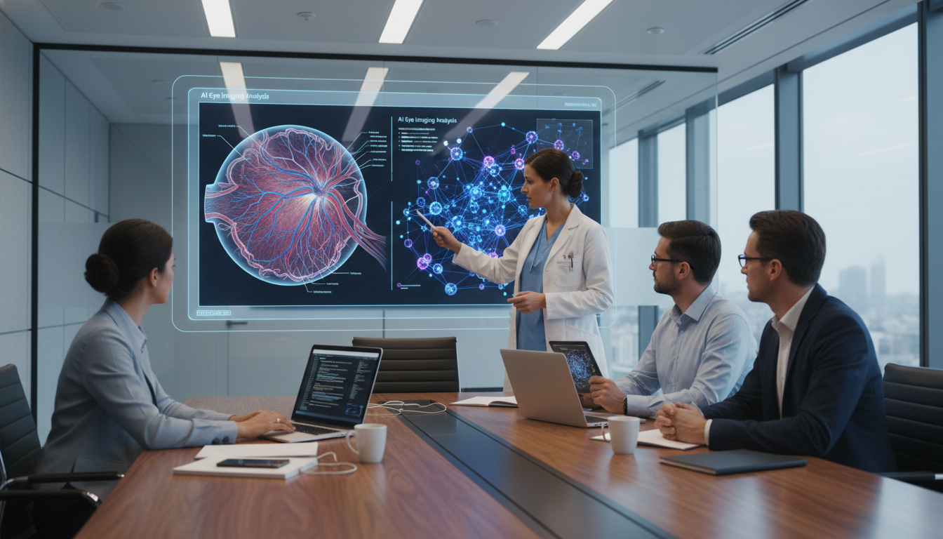 Ophthalmologist collaborating with telehealth technology team - ophthalmology residency for Telemedicine Career Opportunities