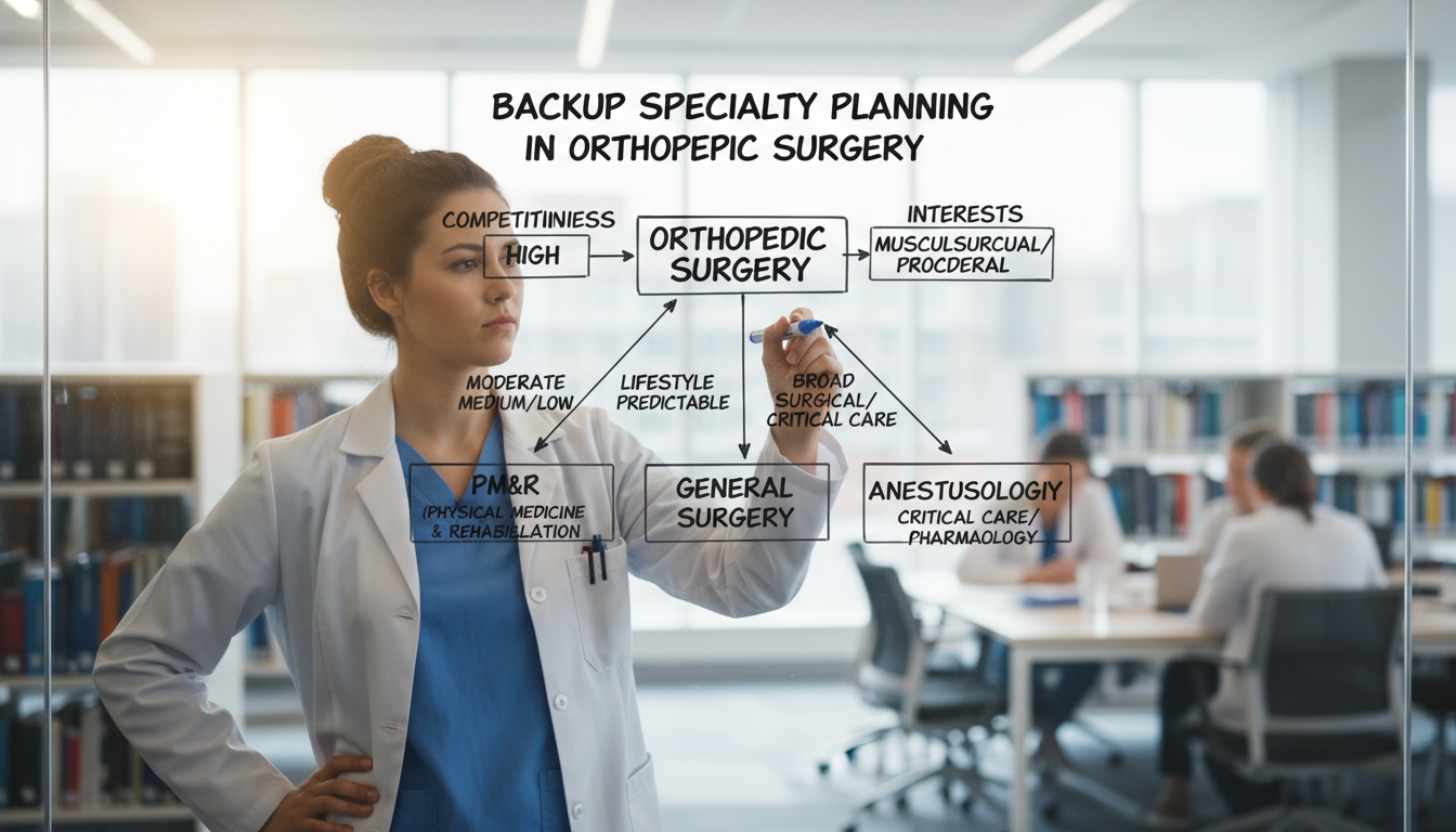 Medical student creating backup specialty strategy flowchart Medical student creating backup specialty strategy flowchart - orthopedic surgery residency for Backup Specialty Planning in