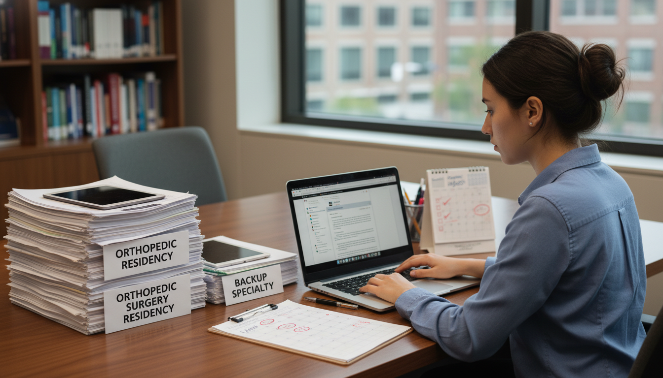 Resident preparing dual applications in orthopedic surgery and a backup specialty Resident preparing dual applications in orthopedic surgery and a backup specialty - orthopedic surgery residency for Backup S