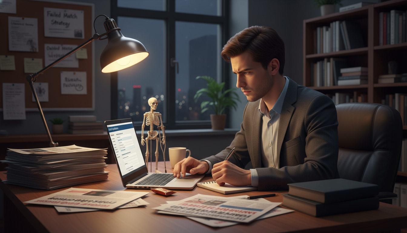 Orthopedic surgery residency applicant working on research and residency application Orthopedic surgery residency applicant working on research and residency application - orthopedic surgery residency for Faile