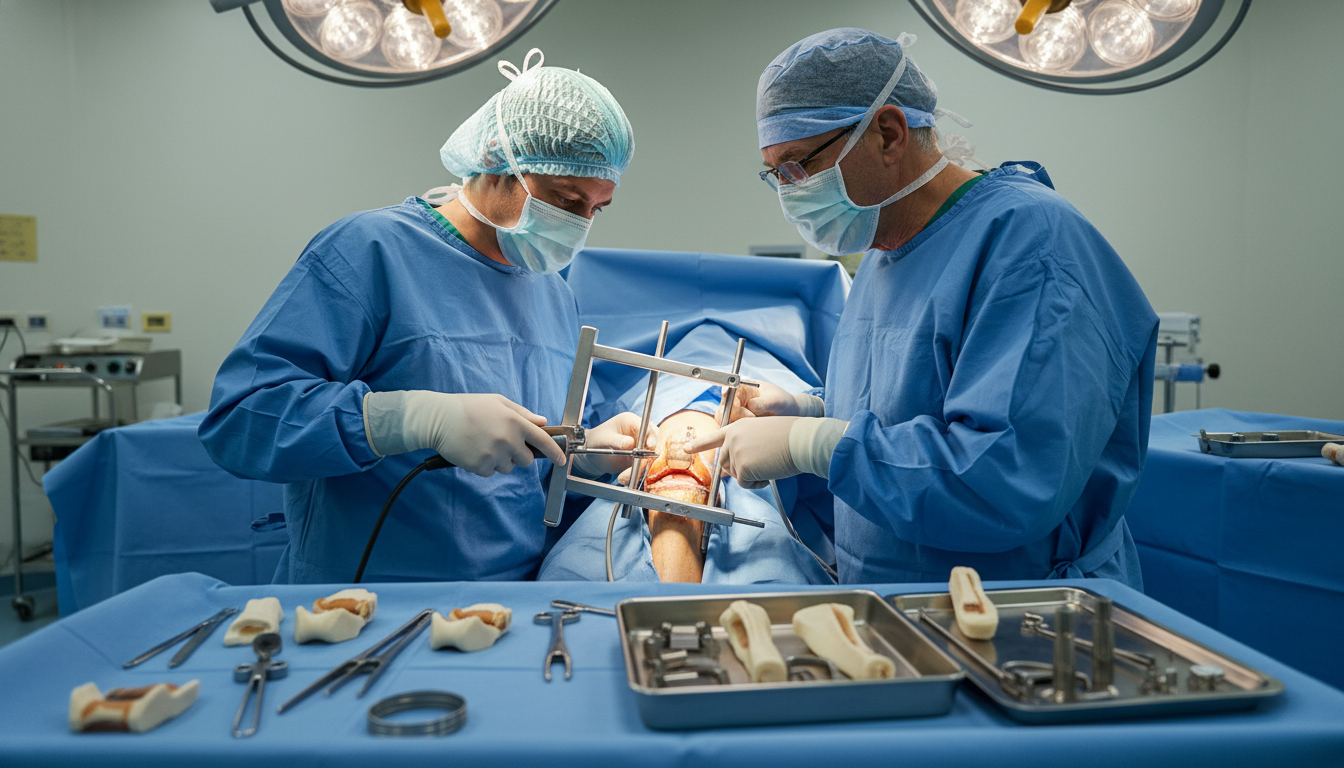 Orthopedic resident performing surgical steps under attending supervision - orthopedic surgery residency for Operative Experi