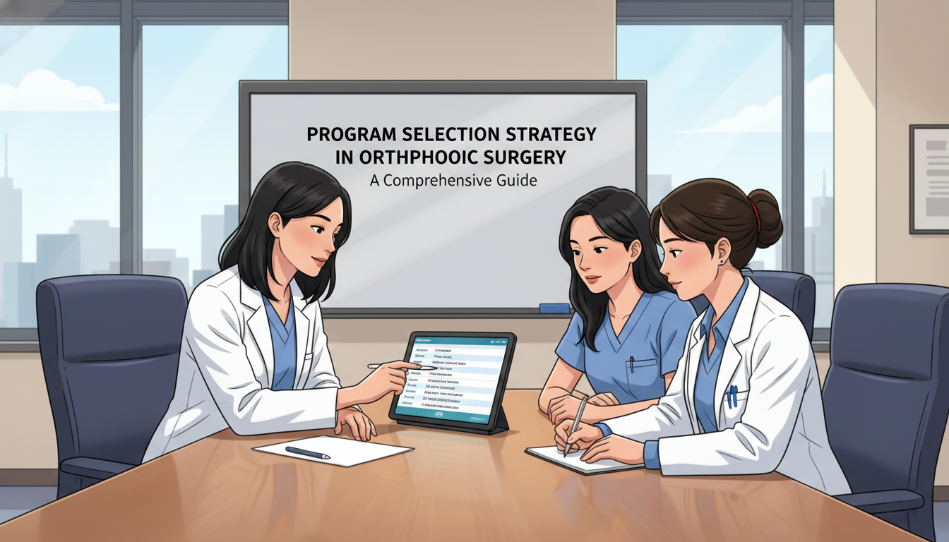 Orthopedic surgery residents discussing program fit with a mentor - orthopedic surgery residency for Program Selection Strate