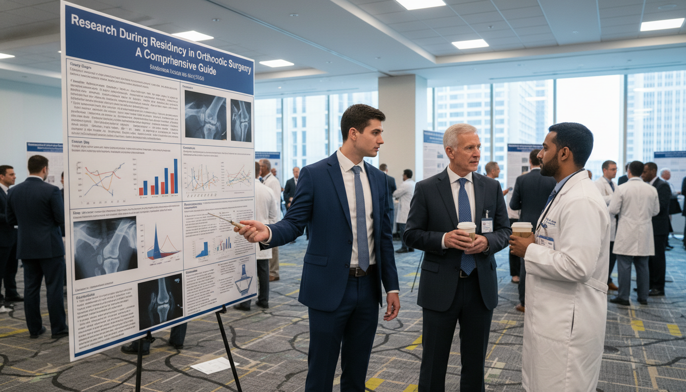 Orthopedic resident presenting research at a national conference Orthopedic resident presenting research at a national conference - orthopedic surgery residency for Research During Residency