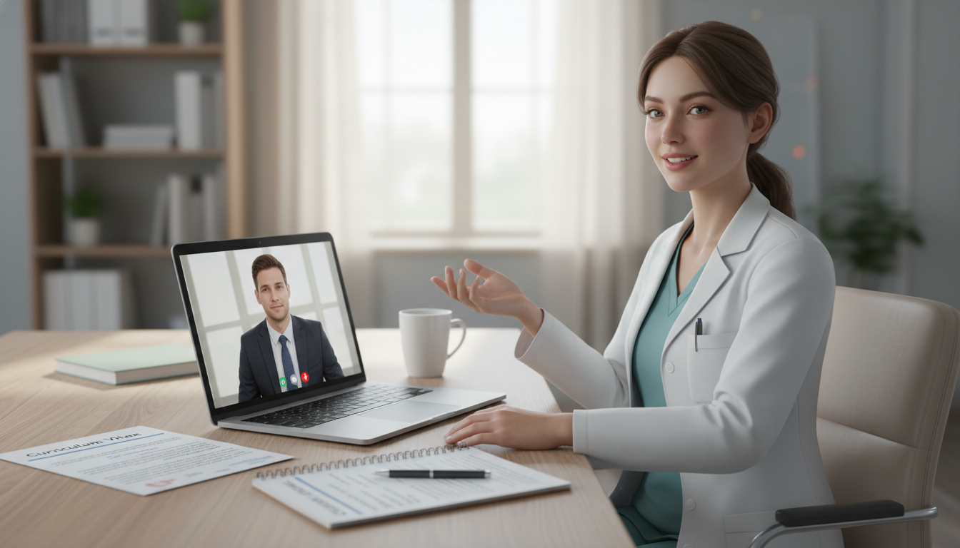 Orthopedic surgery applicant in a virtual SOAP interview - orthopedic surgery residency for SOAP Preparation in Orthopedic Su