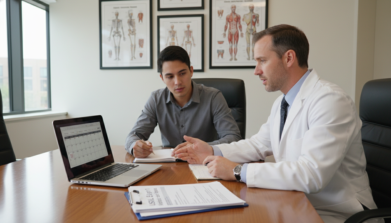 Orthopedic surgery mentor advising medical student on USMLE Step 1 and career planning Orthopedic surgery mentor advising medical student on USMLE Step 1 and career planning - orthopedic surgery residency for USM