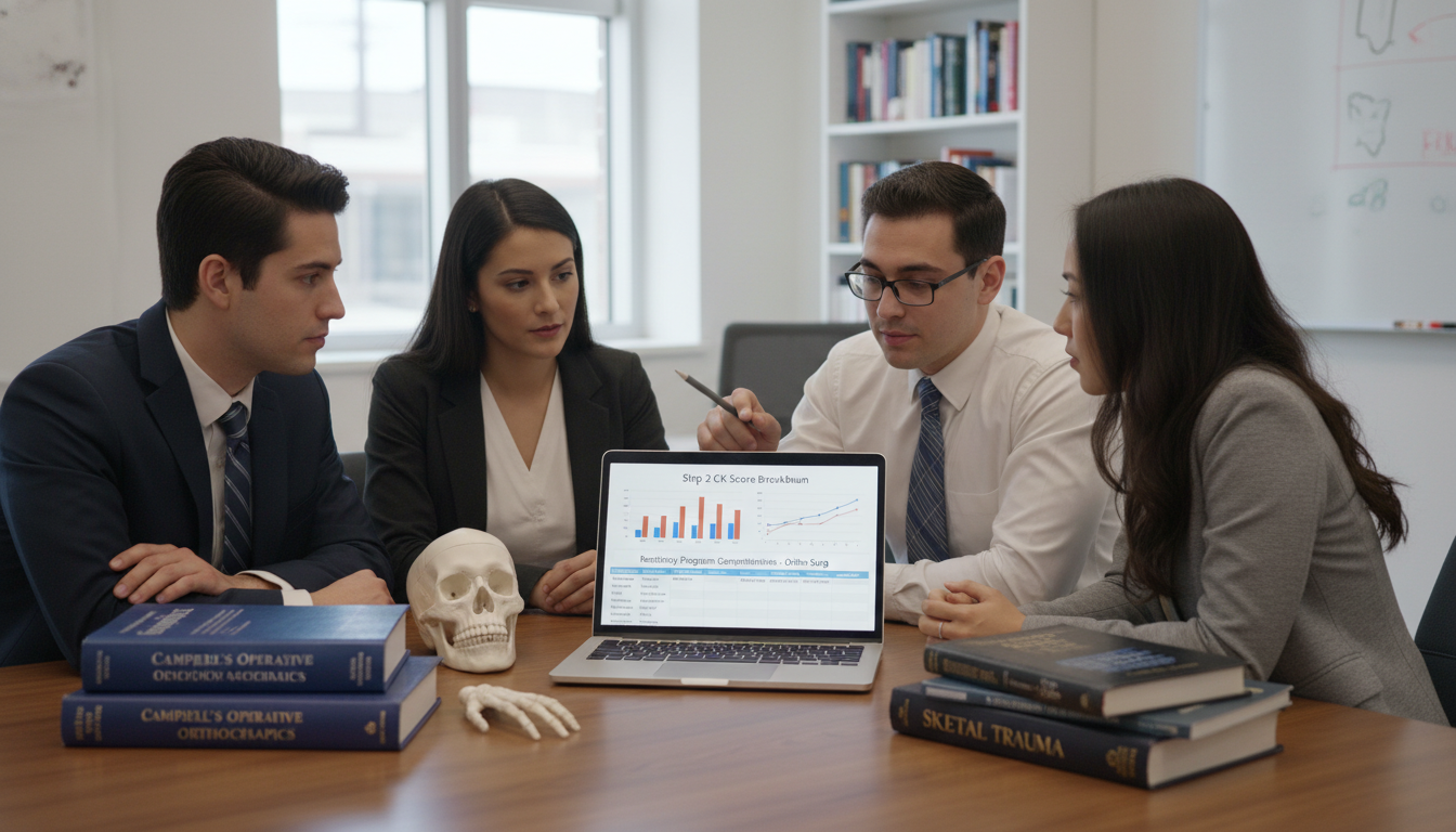 Orthopedic residency applicants reviewing Step 2 CK score distributions - orthopedic surgery residency for Step Score Strateg