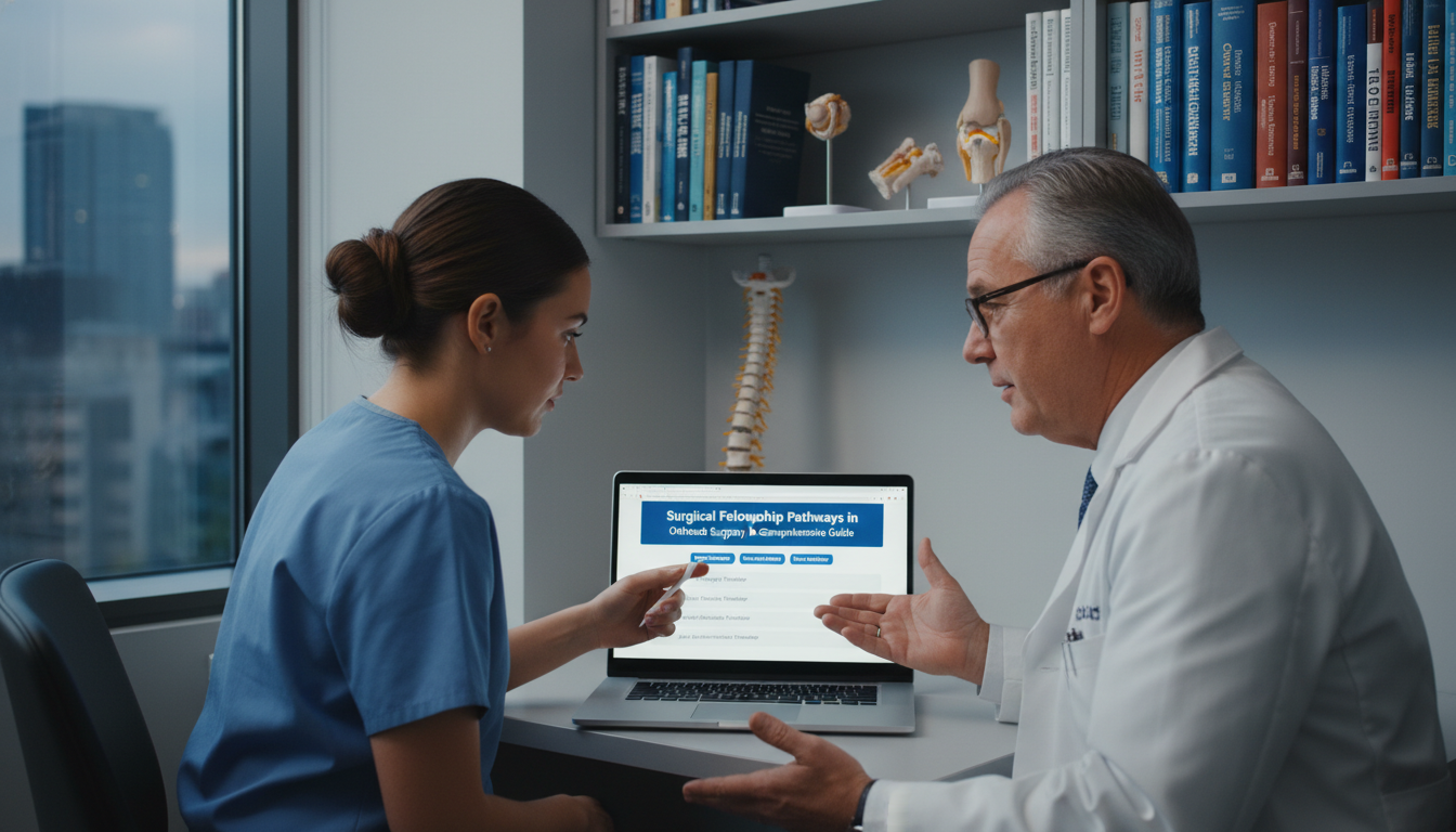 Orthopedic resident meeting with mentor about fellowship options Orthopedic resident meeting with mentor about fellowship options - orthopedic surgery residency for Surgical Fellowship Pathw