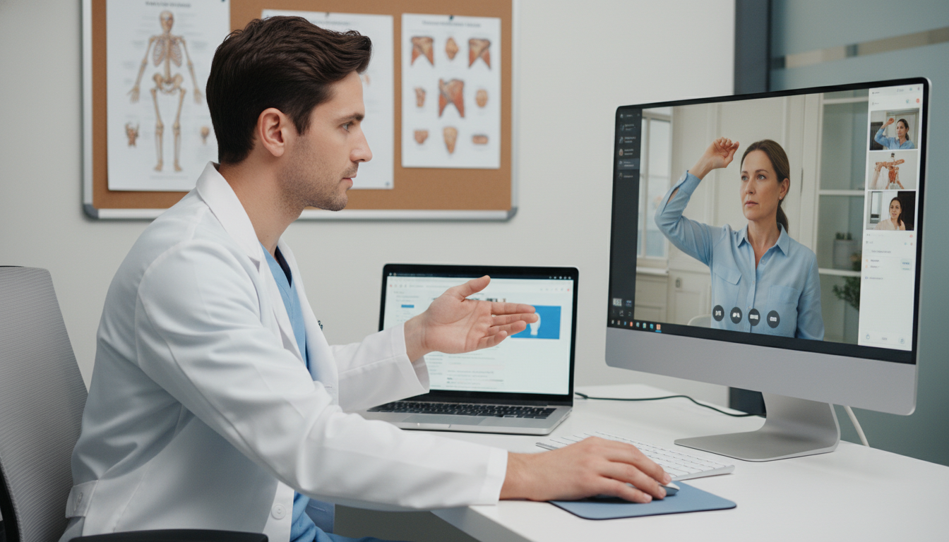 Orthopedic resident learning telehealth musculoskeletal exam Orthopedic resident learning telehealth musculoskeletal exam - orthopedic surgery residency for Telemedicine Career Opportuni