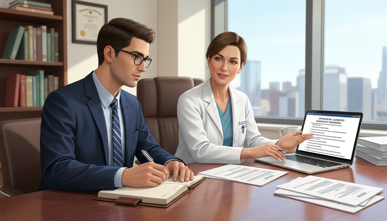 Orthopedic surgery residency applicant discussing strategy with mentor - orthopedic surgery residency for Ultra-Competitive S