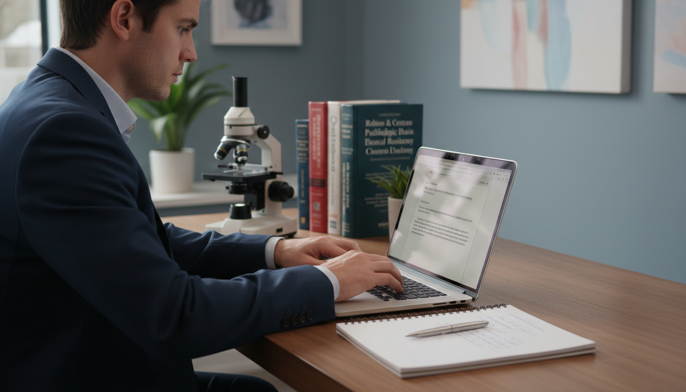 Pathology residency applicant writing a professional follow-up email - pathology residency for Pre-Match Communication in Pat