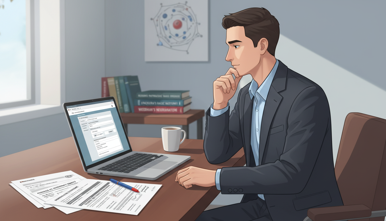 Medical graduate reviewing pathology residency application materials Medical graduate reviewing pathology residency application materials - pathology residency for Addressing Red Flags in Pathol