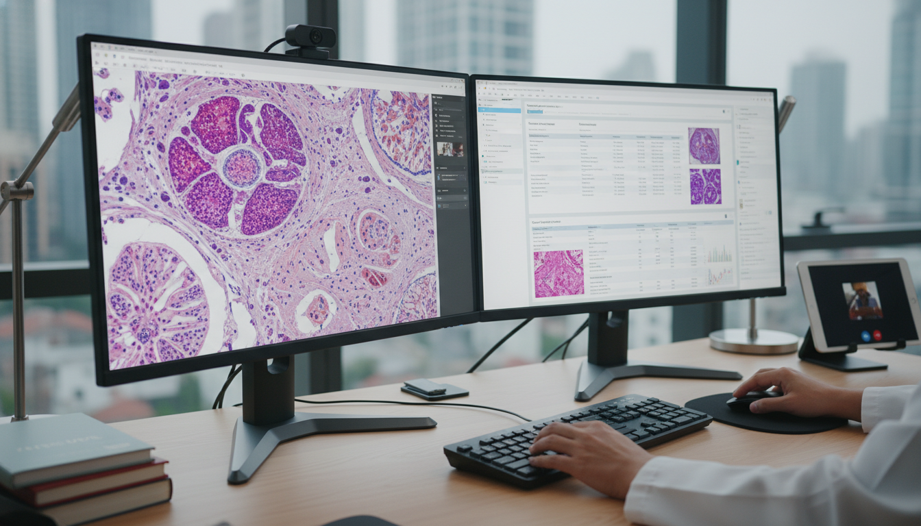 Digital pathology workstation with whole slide images Digital pathology workstation with whole slide images - pathology residency for Telemedicine Career Opportunities in Patholog