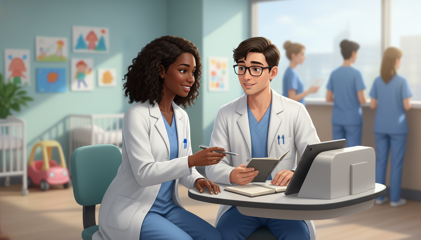 Medical student receiving feedback on pediatric rotation Medical student receiving feedback on pediatric rotation - pediatrics residency for Excelling in Clinical Rotations in Pediat