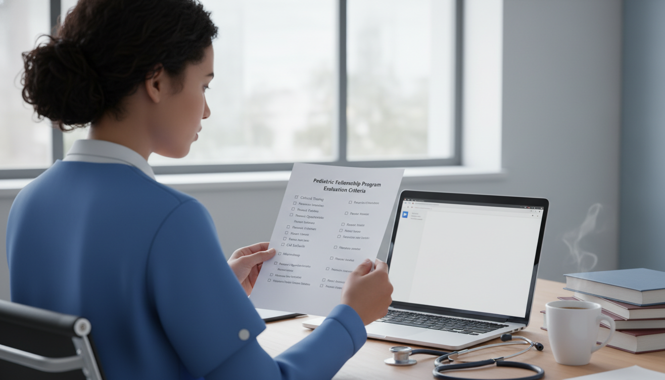 Pediatric fellowship applicant comparing programs with checklist Pediatric fellowship applicant comparing programs with checklist - pediatrics residency for Evaluating Fellowship Programs in