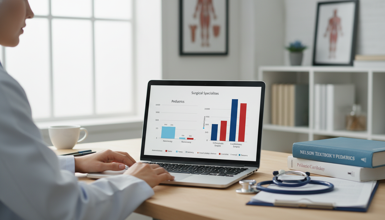 Comparison of pediatric and other specialties income - pediatrics residency for Physician Salary by Specialty in Pediatrics: