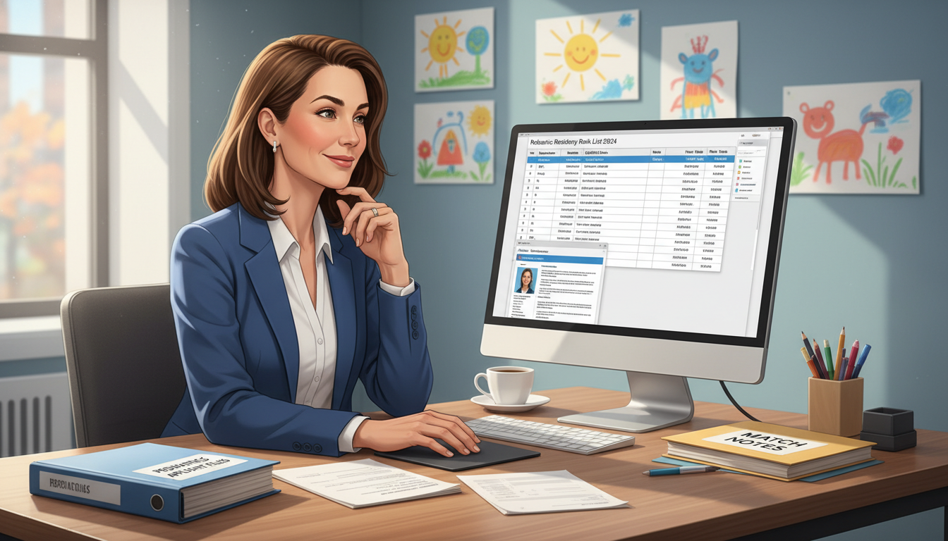 Pediatrics residency program director reviewing rank list and communication Pediatrics residency program director reviewing rank list and communication - pediatrics residency for Pre-Match Communicatio