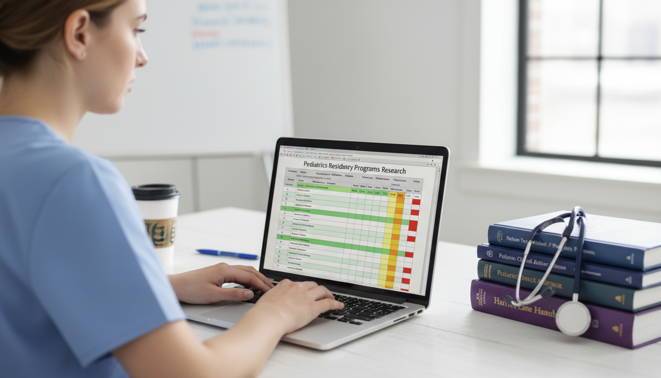 Medical student building a residency program research spreadsheet Medical student building a residency program research spreadsheet - pediatrics residency for How to Research Programs in Pedi
