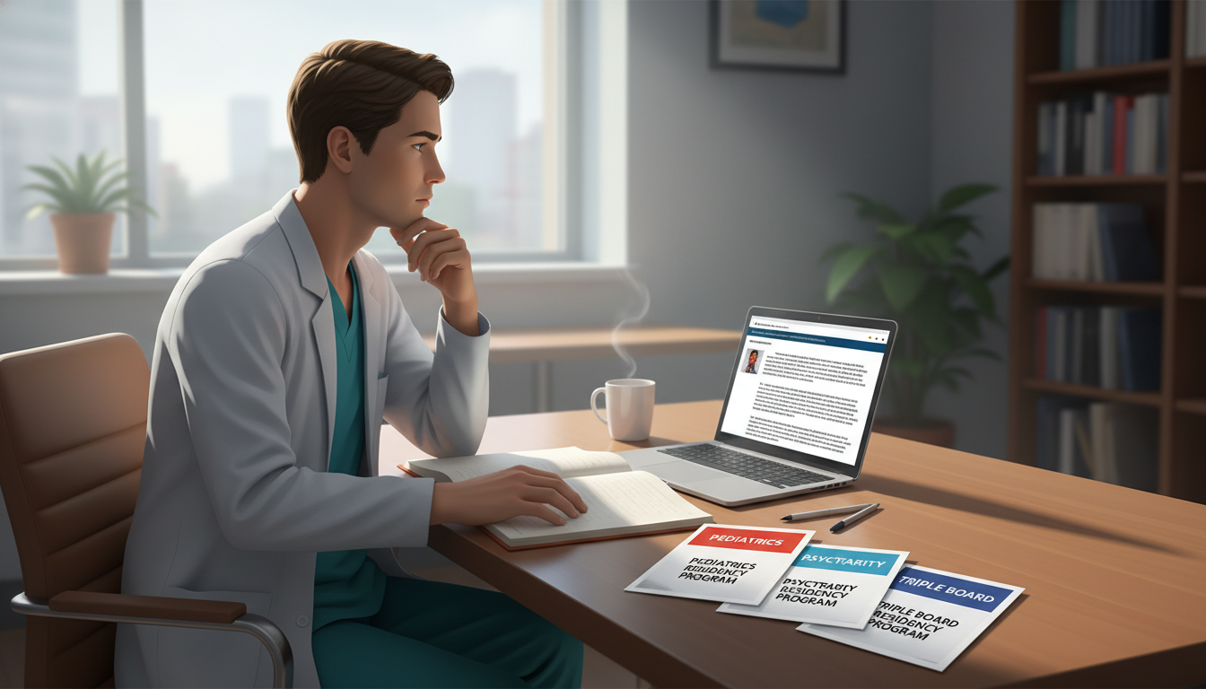 Medical student reflecting on pediatrics psychiatry career paths Medical student reflecting on pediatrics psychiatry career paths - peds psych residency for Combined vs Categorical Programs