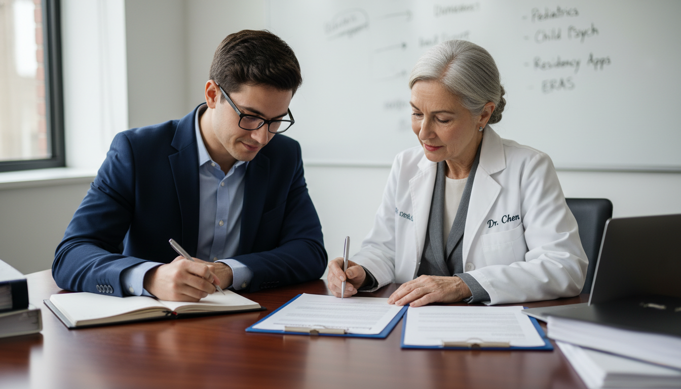 Medical graduate meeting with mentor to review unmatched residency application Medical graduate meeting with mentor to review unmatched residency application - peds psych residency for Failed Match Recove