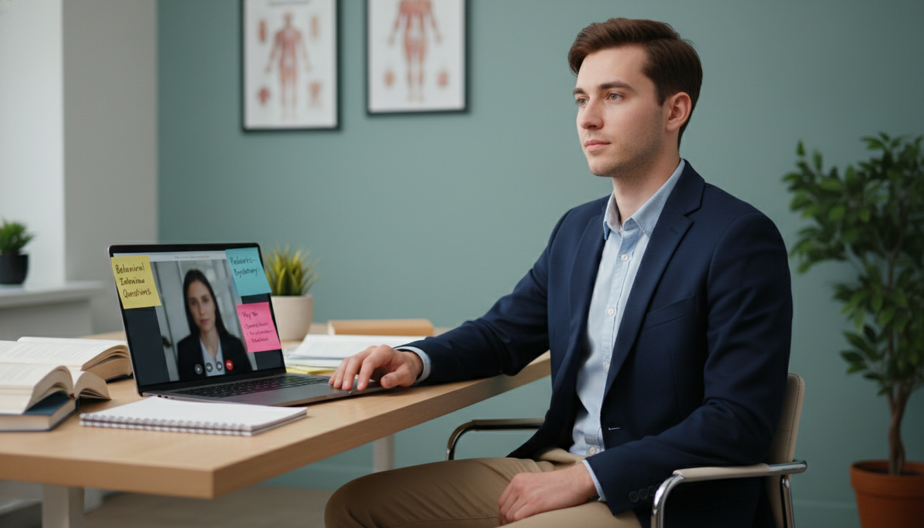 Medical student practicing behavioral interview questions for pediatrics-psychiatry residency - peds psych residency for Comm