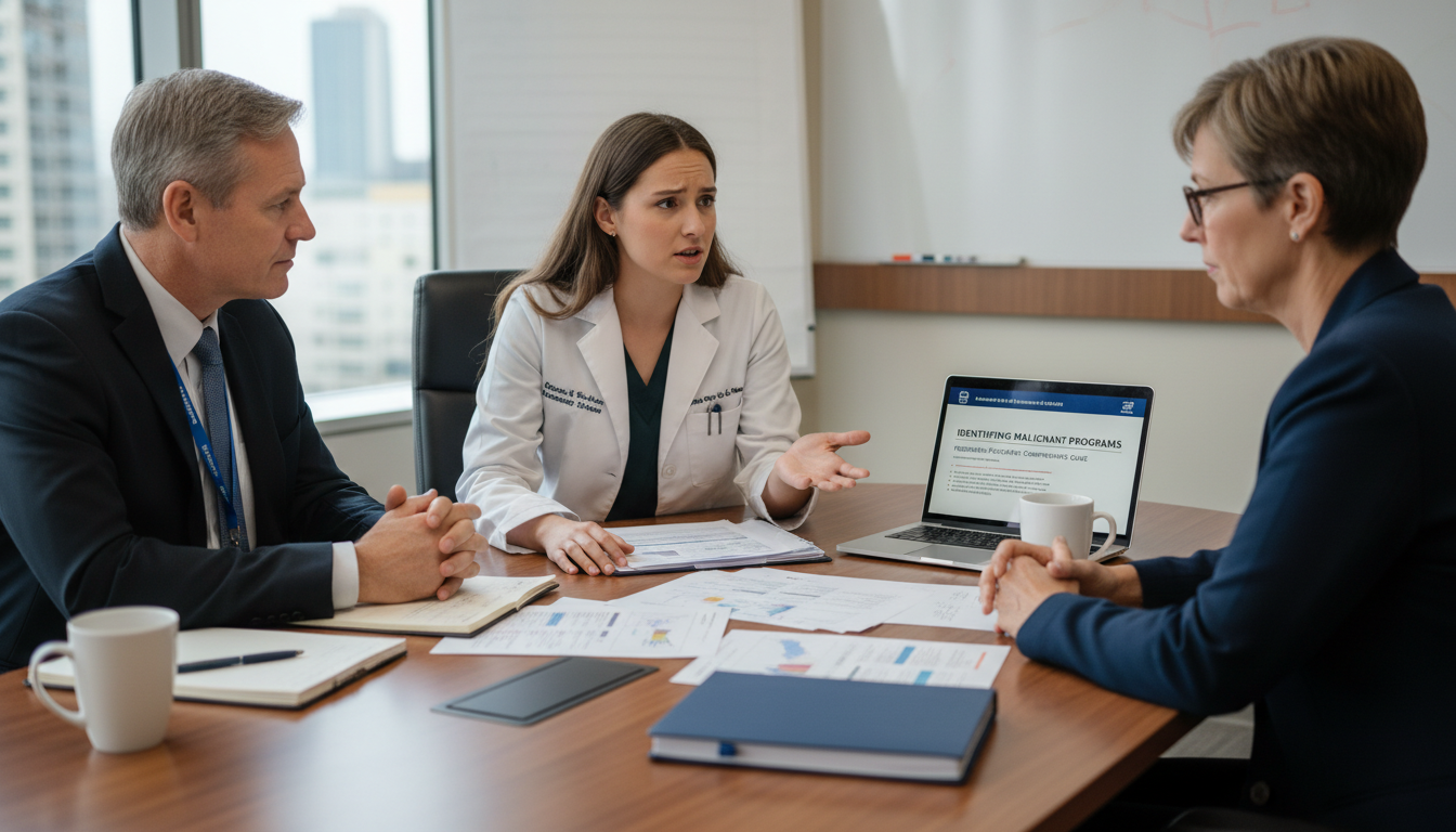 Resident meeting with program leadership to discuss concerns Resident meeting with program leadership to discuss concerns - peds psych residency for Identifying Malignant Programs in Ped