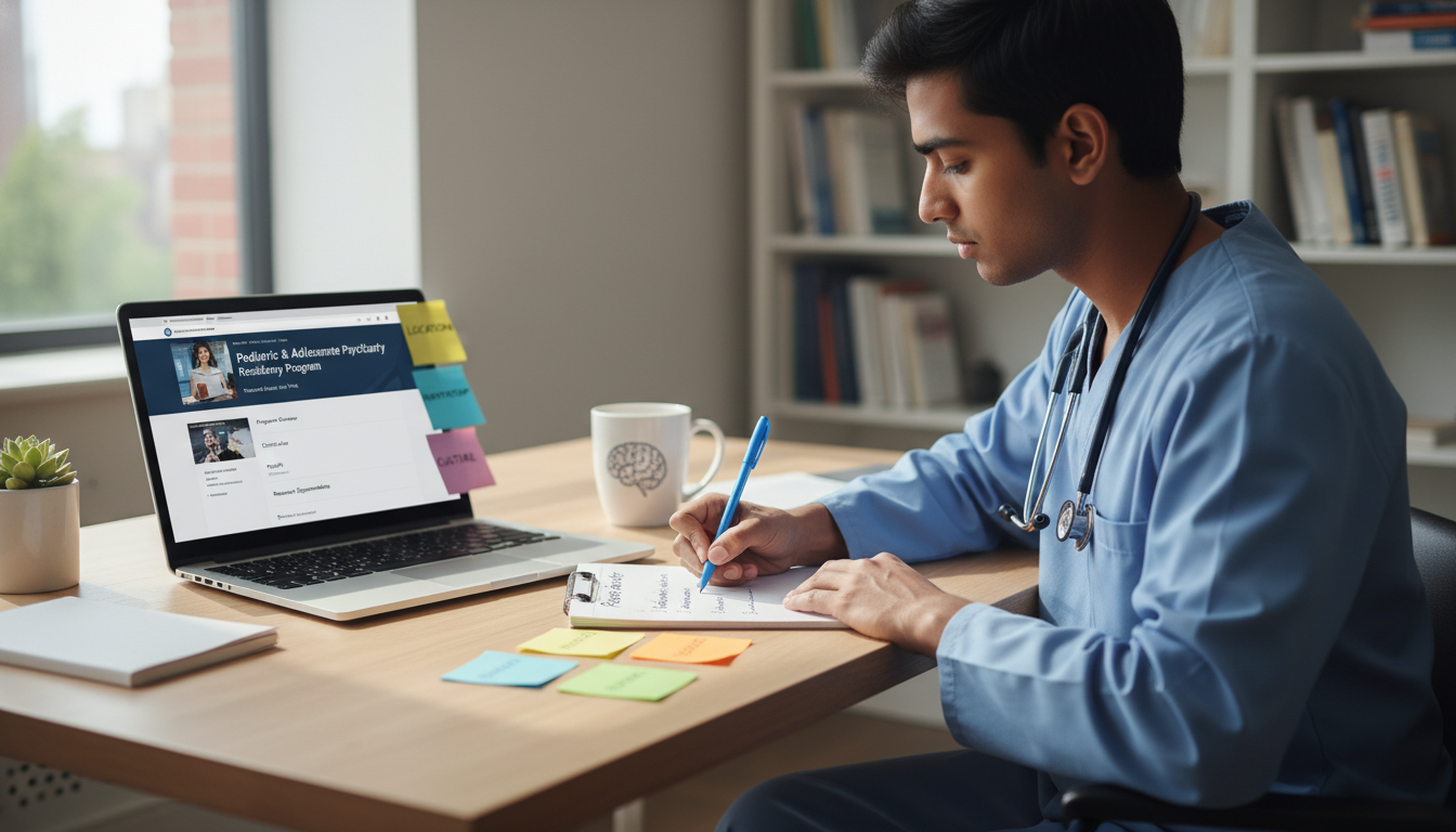 Medical student creating a residency program priorities list - peds psych residency for Program Selection Strategy in Pediatr