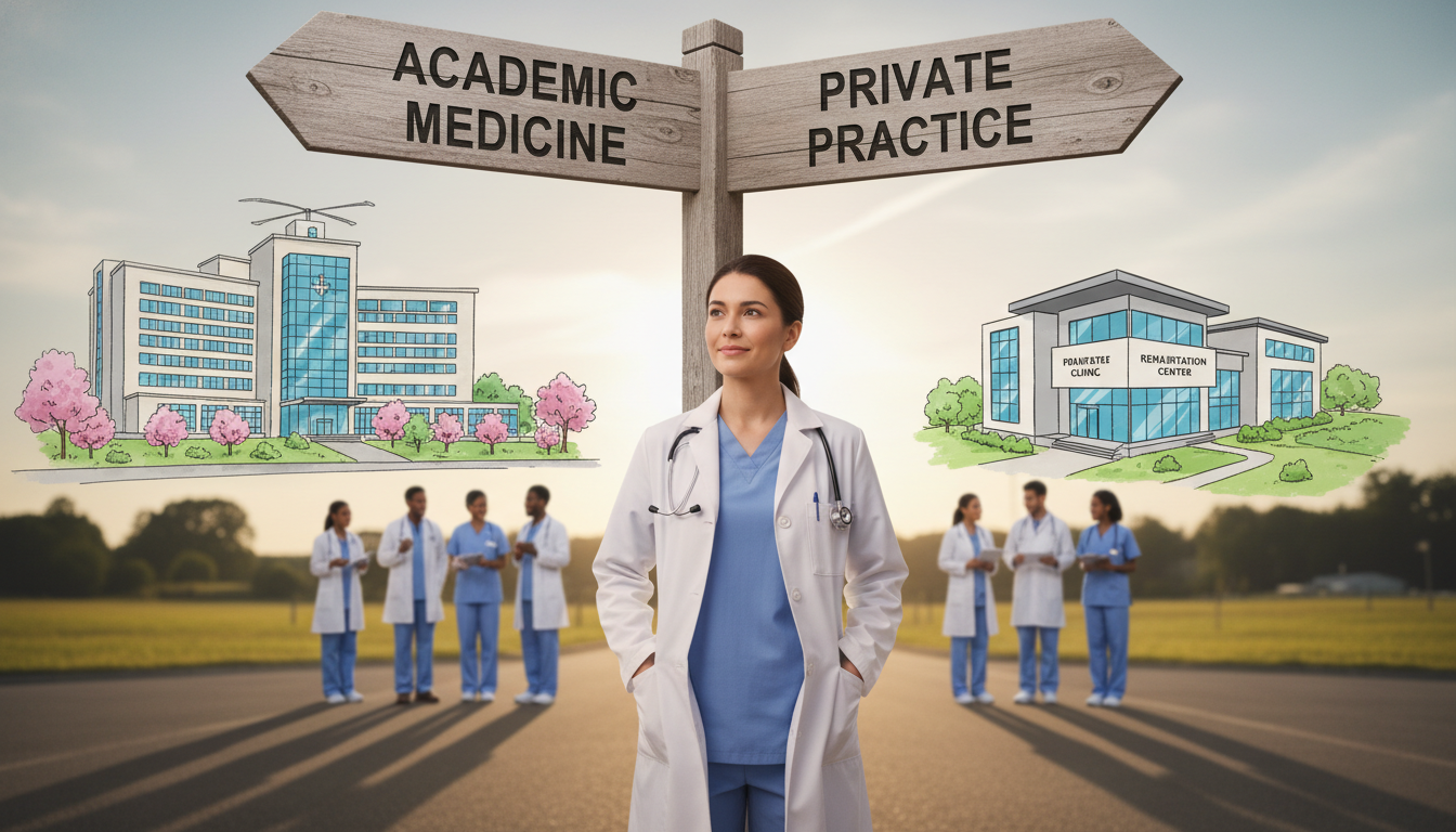 Navigating PM&R Residency: Academic vs Private Practice Guide