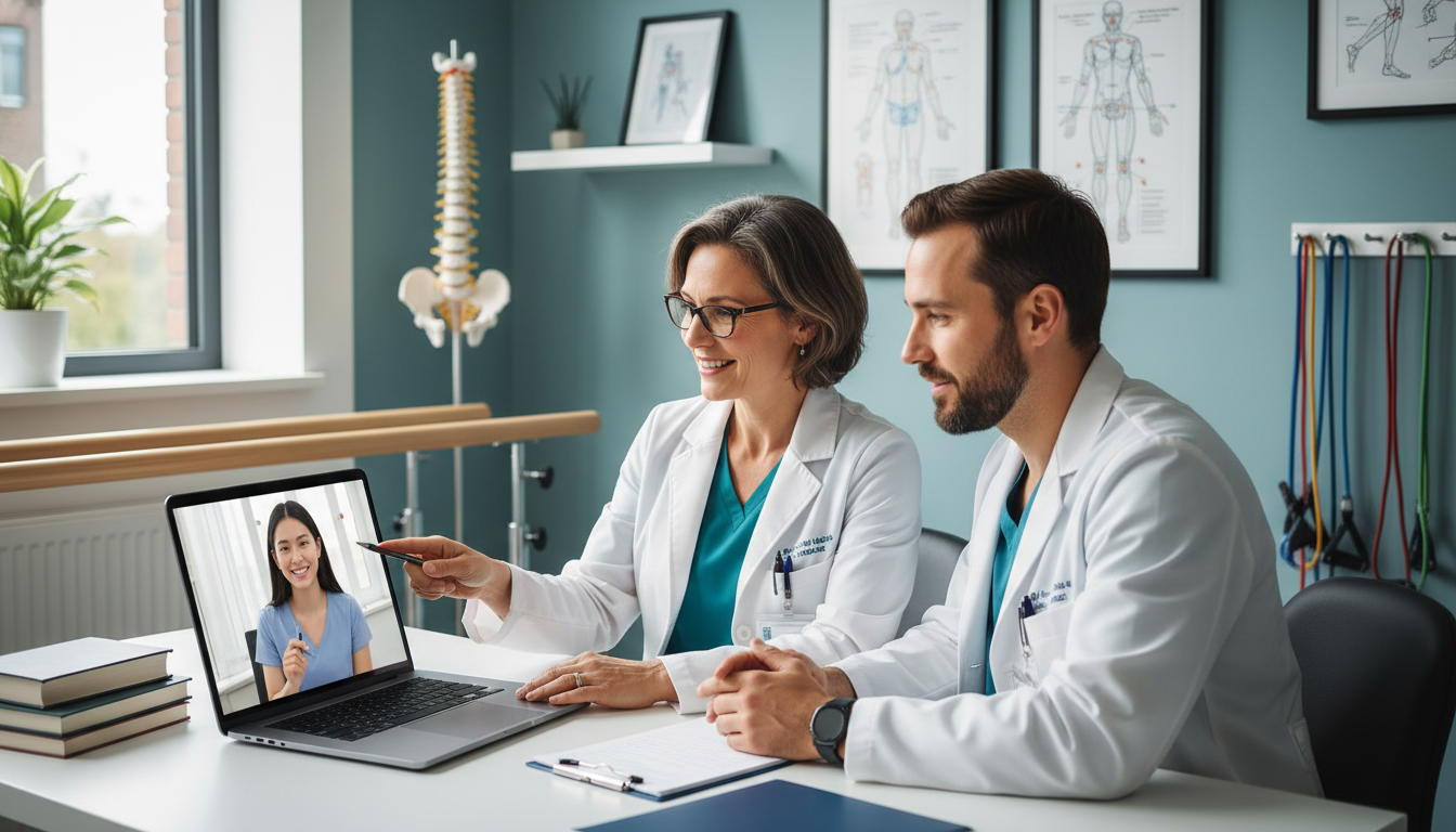 Resident interviewing SOAP applicant over video call - PM&R residency for SOAP Preparation in Physical Medicine & Rehabilitat