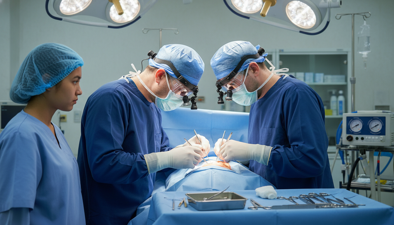 Medical student observing a plastic surgery procedure in the operating room Medical student observing a plastic surgery procedure in the operating room - plastic surgery residency for Choosing a Medica
