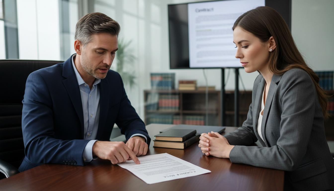 Plastic surgeon and contract attorney discussing negotiation strategy Plastic surgeon and contract attorney discussing negotiation strategy - plastic surgery residency for Physician Contract Nego