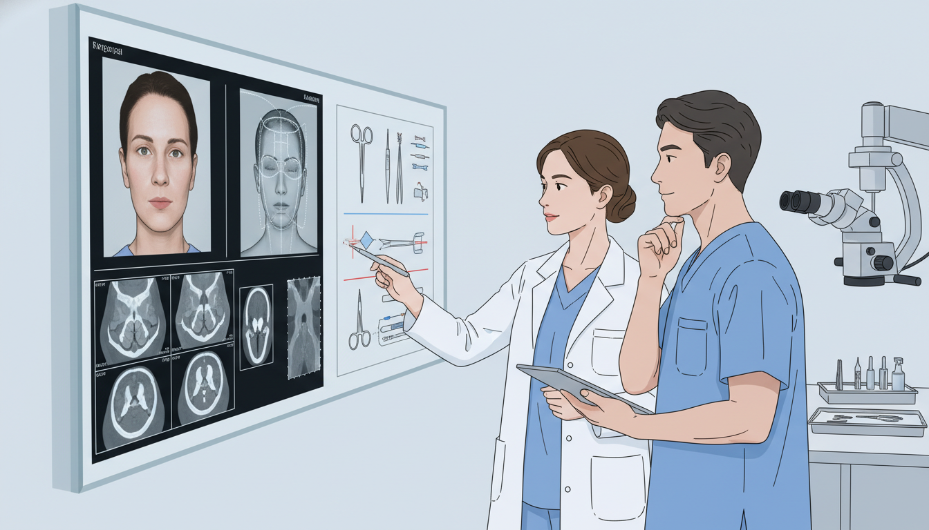 Plastic surgery resident and attending reviewing reconstructive case - plastic surgery residency for Common Interview Questio