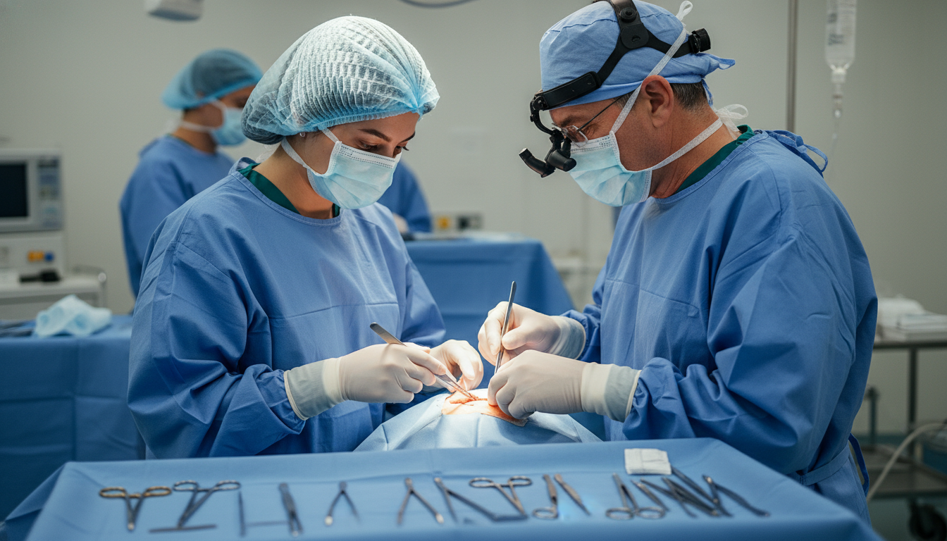 Plastic surgery resident in operating room with attending surgeon Plastic surgery resident in operating room with attending surgeon - plastic surgery residency for Letters of Recommendation i