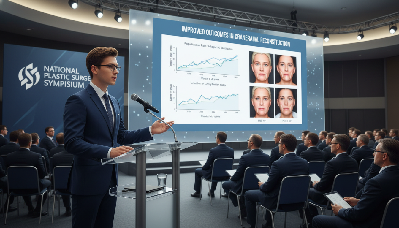 Plastic surgery resident presenting research at a national conference - plastic surgery residency for Research Profile Buildi