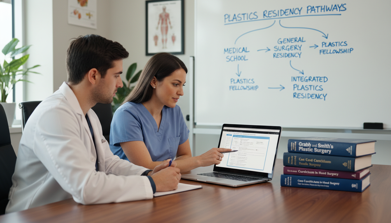 Resident and mentor preparing SOAP strategy - plastic surgery residency for SOAP Preparation in Plastic Surgery: A Comprehens