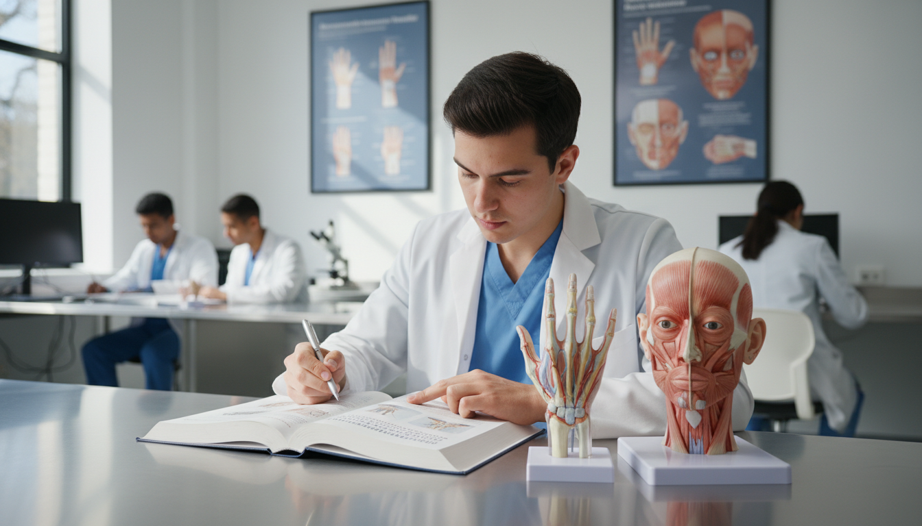 Medical student in anatomy lab with plastic surgery focus - plastic surgery residency for Ultra-Competitive Specialty Strateg