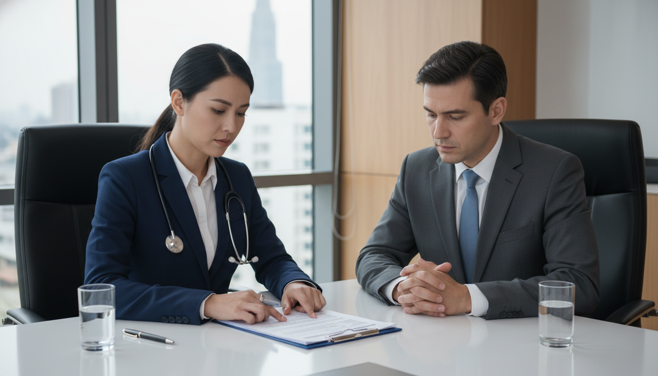 Attending physician negotiating employment contract with healthcare administrator Attending physician negotiating employment contract with healthcare administrator - preliminary medicine year for Physician C
