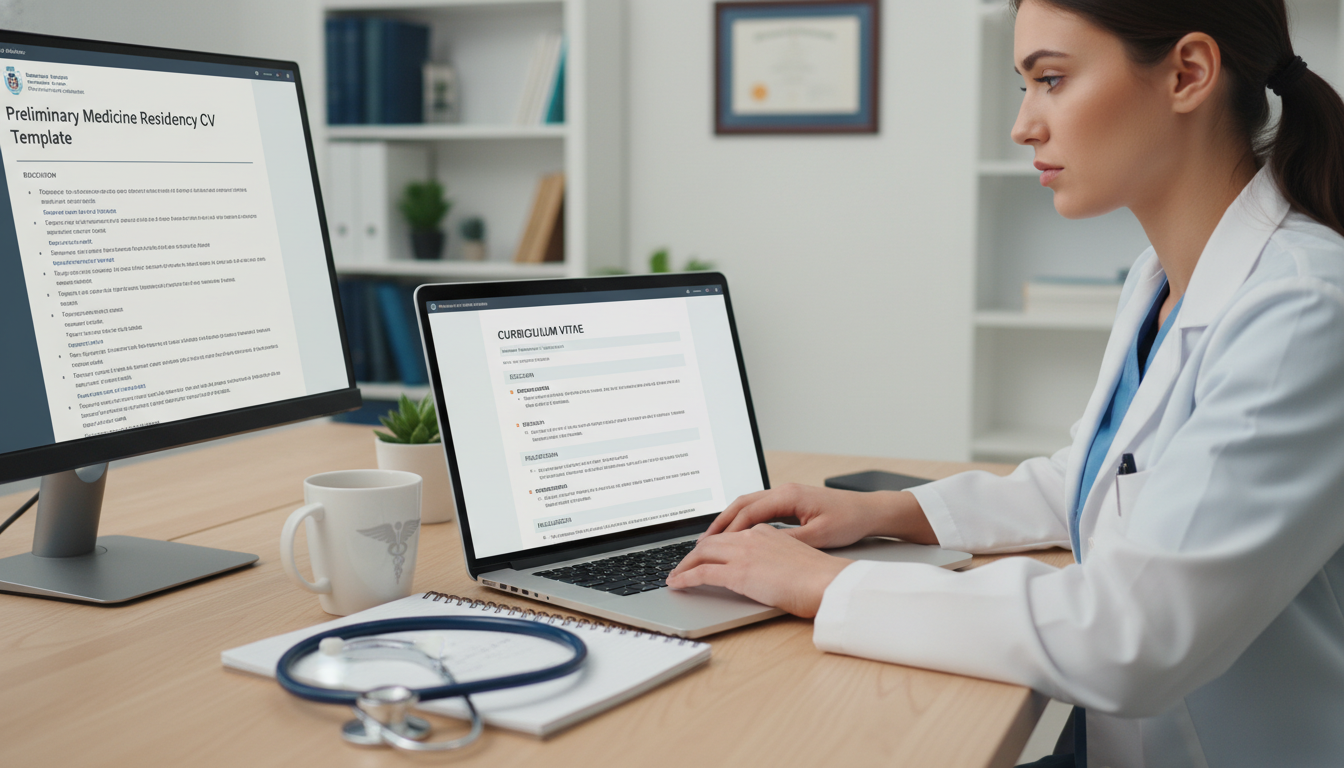 Residency applicant refining CV layout and formatting Residency applicant refining CV layout and formatting - preliminary medicine year for CV Building in Preliminary Medicine: A