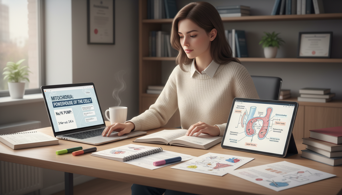 Medical student using a digital study system with spaced repetition Medical student using a digital study system with spaced repetition - preliminary medicine year for Surviving First Year of M