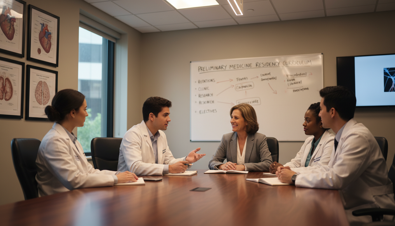 Panel interview discussing preliminary medicine residency culture and fit Panel interview discussing preliminary medicine residency culture and fit - preliminary medicine year for How to Research Pro
