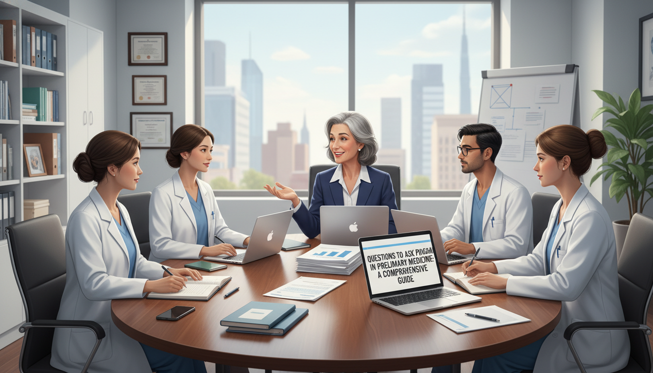 Program director meeting with residents to discuss mentorship and support - preliminary medicine year for Questions to Ask Pr