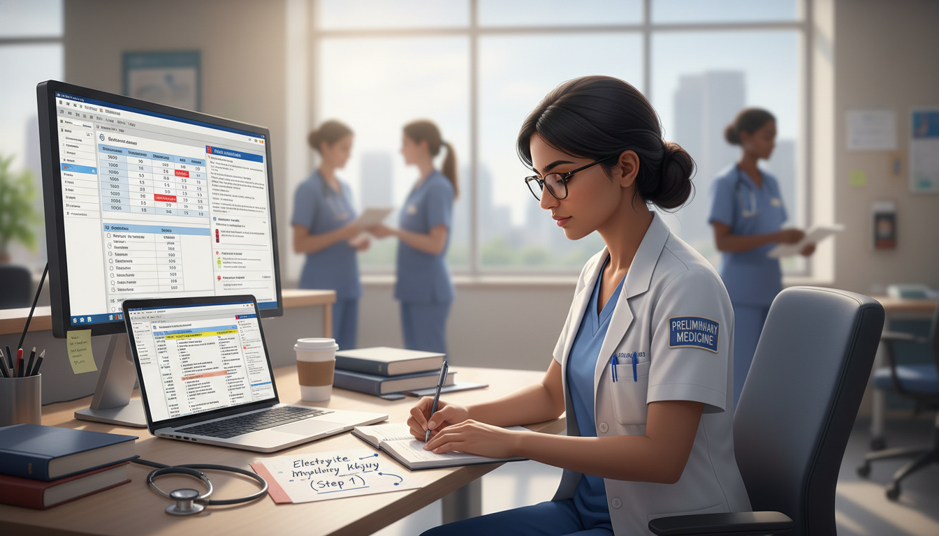 Resident integrating USMLE Step 1 resources with clinical practice Resident integrating USMLE Step 1 resources with clinical practice - preliminary medicine year for USMLE Step 1 Preparation i