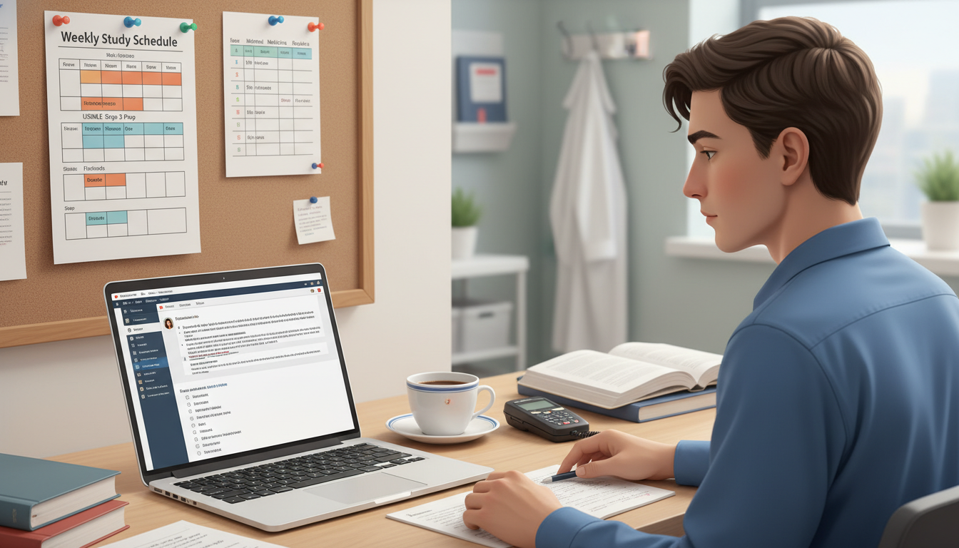 Resident balancing clinical work and USMLE Step 3 study schedule Resident balancing clinical work and USMLE Step 3 study schedule - preliminary medicine year for USMLE Step 3 Preparation in
