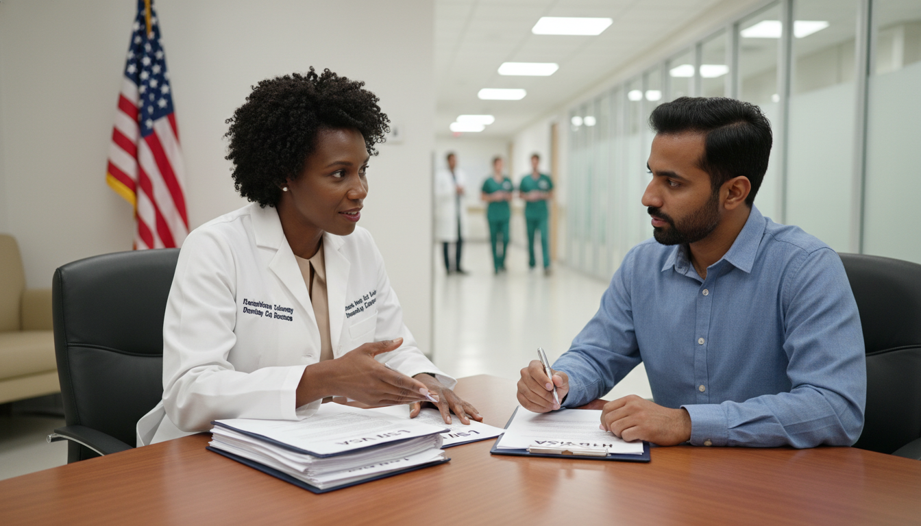 Residency program director advising IMG about J-1 versus H-1B visas Residency program director advising IMG about J-1 versus H-1B visas - preliminary medicine year for Visa Navigation for Resid