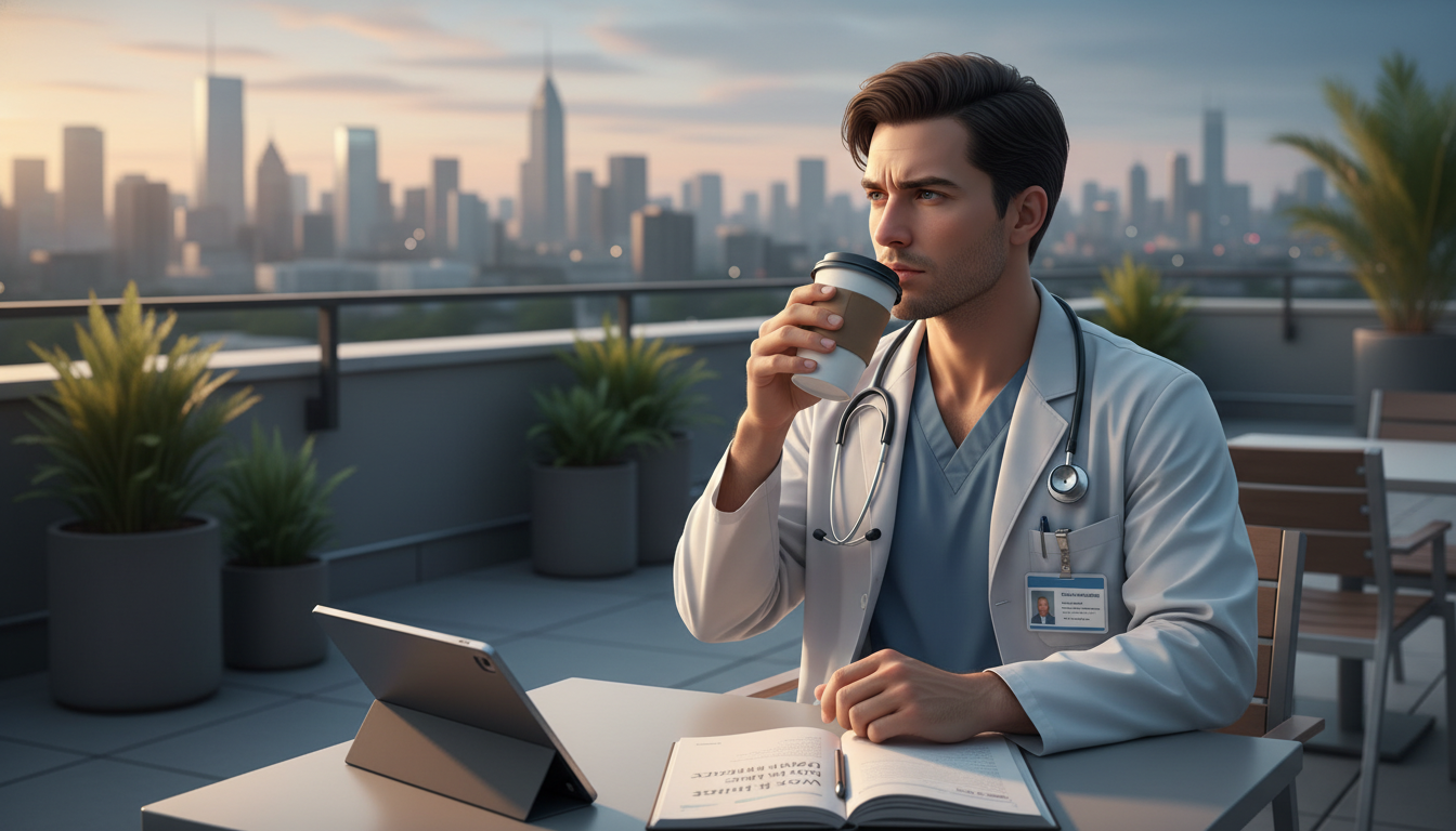 Resident taking a short wellness break to maintain balance during residency Resident taking a short wellness break to maintain balance during residency - preliminary medicine year for Managing Residenc