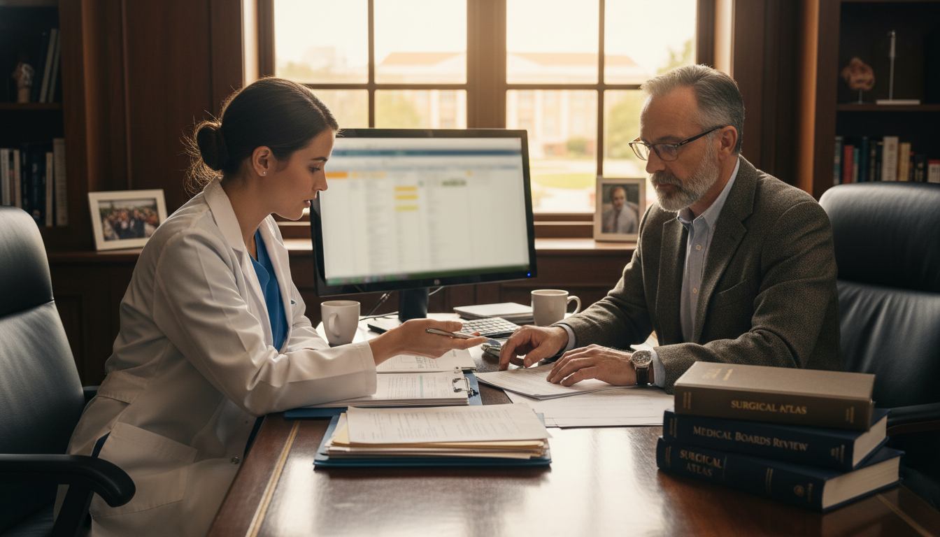 Resident meeting with faculty mentor to discuss specialty options Resident meeting with faculty mentor to discuss specialty options - preliminary surgery year for Choosing a Medical Specialty