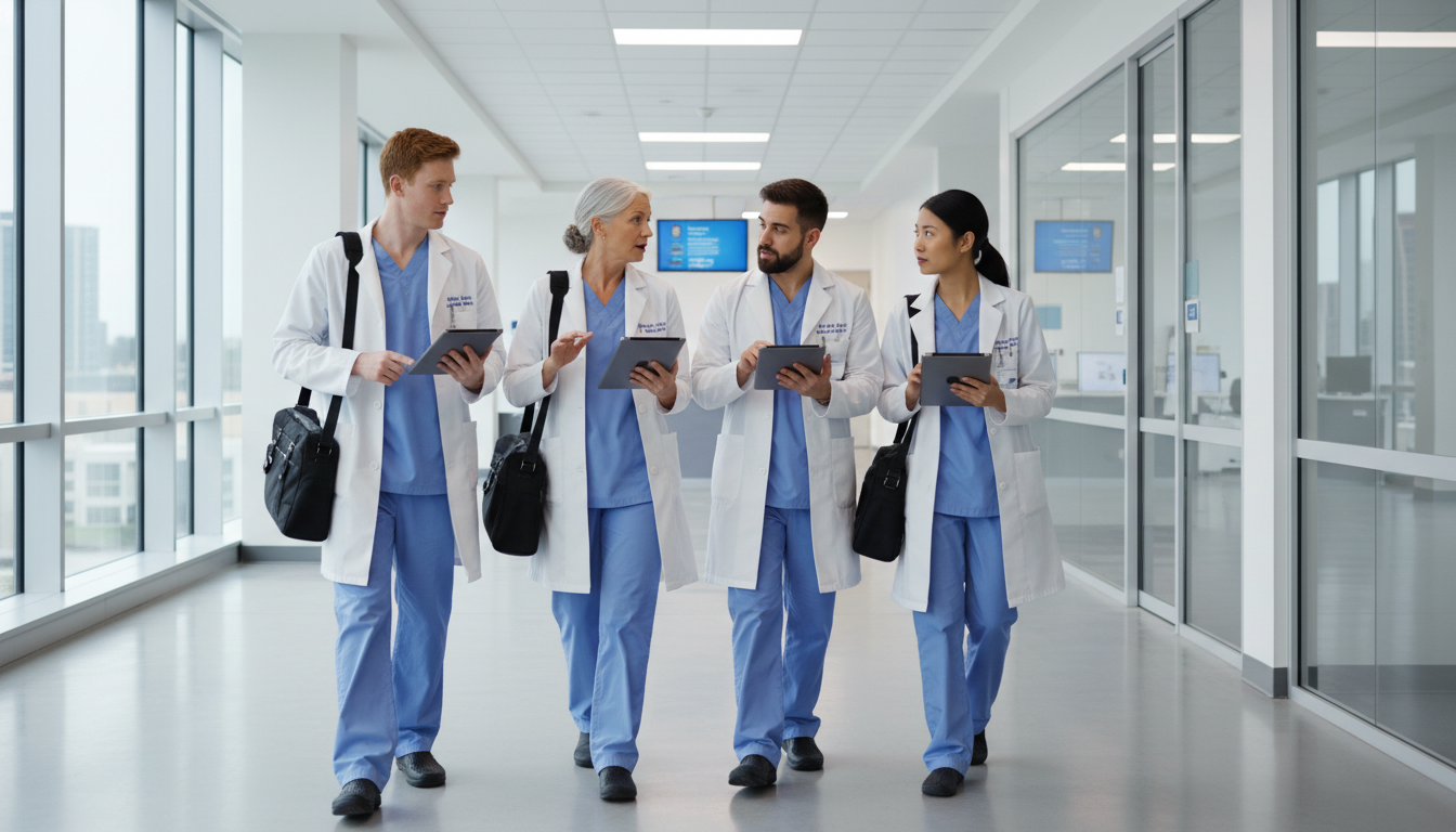 Preliminary surgery residents on surgical rounds with attending Preliminary surgery residents on surgical rounds with attending - preliminary surgery year for Failed Match Recovery in Preli