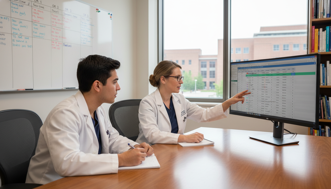 Medical students planning shadowing experiences with a surgical mentor Medical students planning shadowing experiences with a surgical mentor - preliminary surgery year for Medical Shadowing Exper