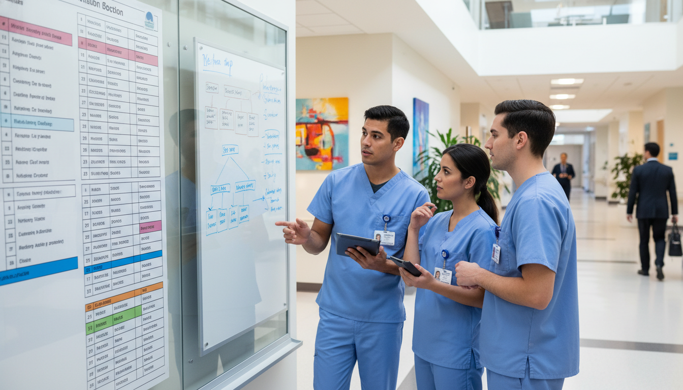 Surgery residents discussing clinical rotations and mentorship Surgery residents discussing clinical rotations and mentorship - preliminary surgery year for How to Research Programs in Pre