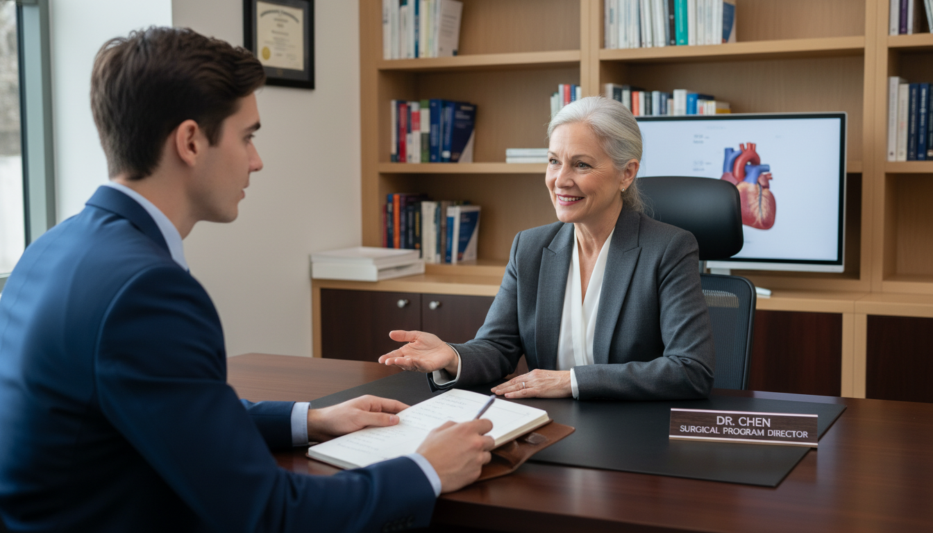 Medical Student Asking Questions to Surgical Program Director - preliminary surgery year for Questions to Ask Programs in Pre