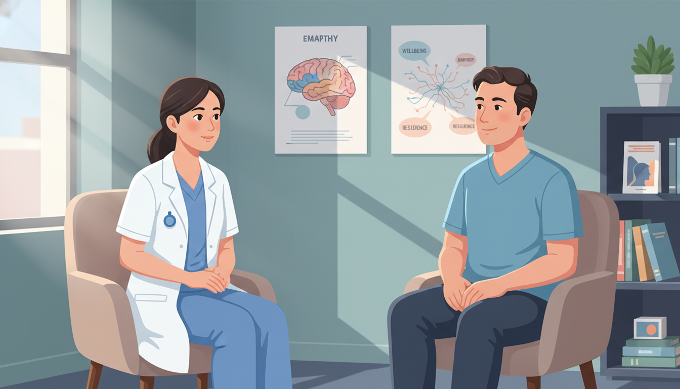 Medical student on psychiatry rotation interviewing a patient Medical student on psychiatry rotation interviewing a patient - psychiatry residency for CV Building in Psychiatry: A Compreh